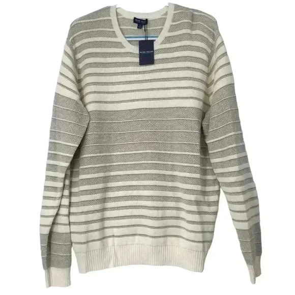 PETER MILLAR MEN’S XL MERINO WOOL MIDI STRIPE CREWNECK SWEATER NWT CLASSIC FIT - Picture 15 of 16